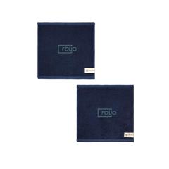 Vue VINGA Serviette Birch 30x30 de couleur bleu| Krokrodeal