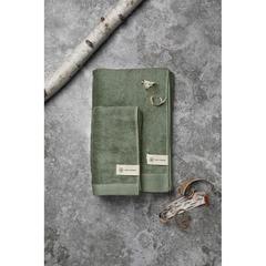 Vue VINGA Serviette Birch 30x30 de couleur vert| Krokrodeal