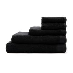 Vue VINGA Serviette Birch 30x30 de couleur noir| Krokrodeal