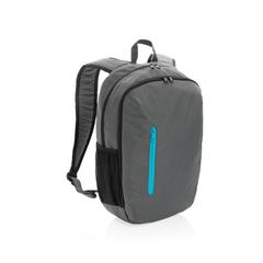 Vue Sac à dos casual 300D rPET Impact AWARE™ de couleur bleu| Krokrodeal