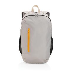 Vue Sac à dos casual 300D rPET Impact AWARE™ de couleur marron| Krokrodeal