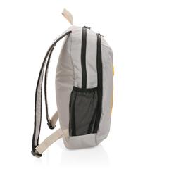 Vue Sac à dos casual 300D rPET Impact AWARE™ de couleur marron| Krokrodeal