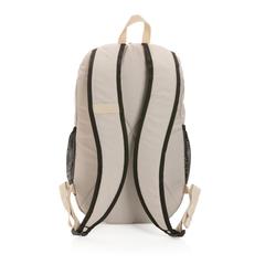 Vue Sac à dos casual 300D rPET Impact AWARE™ de couleur marron| Krokrodeal