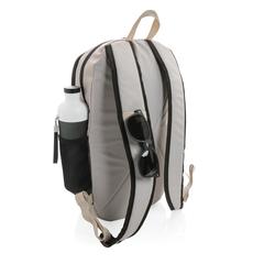 Vue Sac à dos casual 300D rPET Impact AWARE™ de couleur marron| Krokrodeal