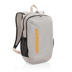 Vue Sac à dos casual 300D rPET Impact AWARE™ de couleur marron| Krokrodeal