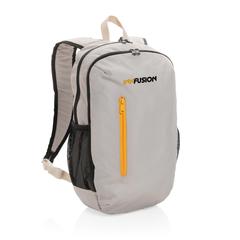 Vue Sac à dos casual 300D rPET Impact AWARE™ de couleur marron| Krokrodeal