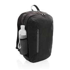 Vue Sac à dos casual 300D rPET Impact AWARE™ de couleur gris| Krokrodeal