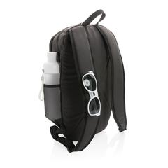 Vue Sac à dos casual 300D rPET Impact AWARE™ de couleur gris| Krokrodeal