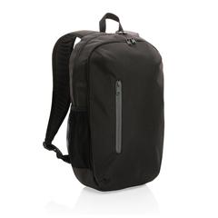 Vue Sac à dos casual 300D rPET Impact AWARE™ de couleur gris| Krokrodeal
