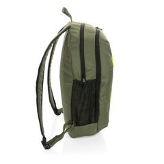Vue Sac à dos casual 300D rPET Impact AWARE™ de couleur jaune| Krokrodeal
