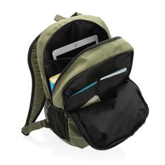 Vue Sac à dos casual 300D rPET Impact AWARE™ de couleur jaune| Krokrodeal