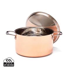 Vue Casserole en cuivre VINGA Baron de couleur marron| Krokrodeal