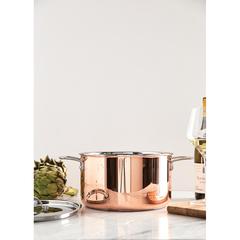 Vue Casserole en cuivre VINGA Baron de couleur marron| Krokrodeal