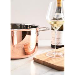 Vue Casserole en cuivre VINGA Baron de couleur marron| Krokrodeal