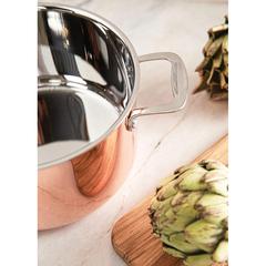 Vue Casserole en cuivre VINGA Baron de couleur marron| Krokrodeal