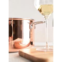 Vue Casserole en cuivre VINGA Baron de couleur marron| Krokrodeal
