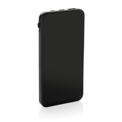 Vue Powerbank 10.000 mAh en plastique RCS Lockhart de couleur noir| Krokrodeal
