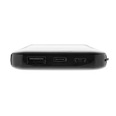 Vue Powerbank 10.000 mAh en plastique RCS Lockhart de couleur noir| Krokrodeal