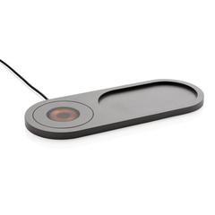 Vue Vide poche avec chargeur à induction 10W Encore de couleur noir| Krokrodeal