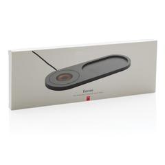 Vue Vide poche avec chargeur à induction 10W Encore de couleur noir| Krokrodeal