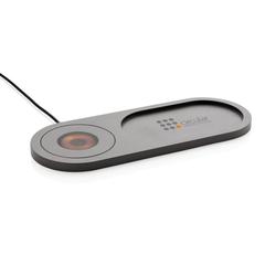 Vue Vide poche avec chargeur à induction 10W Encore de couleur noir| Krokrodeal