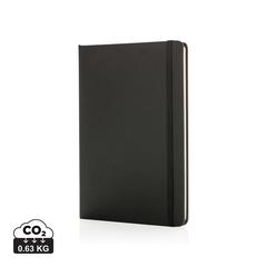 Vue Carnet de notes A5 en PU de couleur noir| Krokrodeal