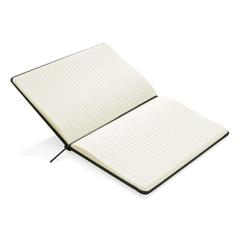 Vue Carnet de notes A5 en PU de couleur noir| Krokrodeal