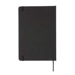 Vue Carnet de notes A5 en PU de couleur noir| Krokrodeal