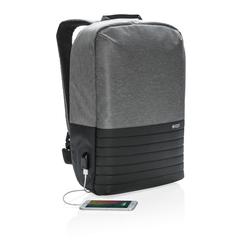 Vue "Sac à dos ordinateur 15,6""" de couleur gris| Krokrodeal