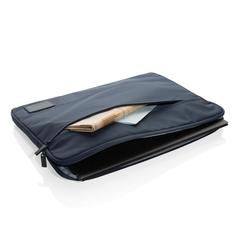 Vue Pochette pour ordinateur portable 15.6" Impact AWARE™ de couleur bleu| Krokrodeal