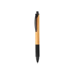Vue Stylo en bambou et fibre de paille de couleur noir| Krokrodeal