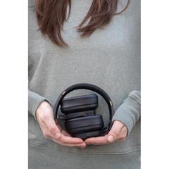 Vue Casque audio en plastique recyclé RCS Urban V Palo Alto de couleur noir| Krokrodeal