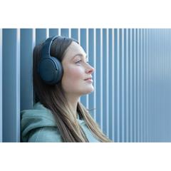 Vue Casque audio en plastique recyclé RCS Urban V Palo Alto de couleur noir| Krokrodeal