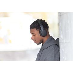 Vue Casque audio en plastique recyclé RCS Urban V Palo Alto de couleur noir| Krokrodeal