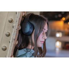 Vue Casque audio en plastique recyclé RCS Urban V Palo Alto de couleur noir| Krokrodeal