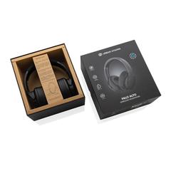 Vue Casque audio en plastique recyclé RCS Urban V Palo Alto de couleur noir| Krokrodeal