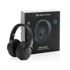 Vue Casque audio en plastique recyclé RCS Urban V Palo Alto de couleur noir| Krokrodeal