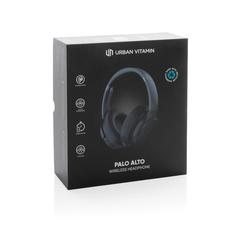 Vue Casque audio en plastique recyclé RCS Urban V Palo Alto de couleur noir| Krokrodeal