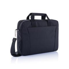 Vue Sacoche pour ordinateur portable 15,4” sans PVC de couleur noir| Krokrodeal