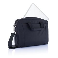 Vue Sacoche pour ordinateur portable 15,4” sans PVC de couleur noir| Krokrodeal