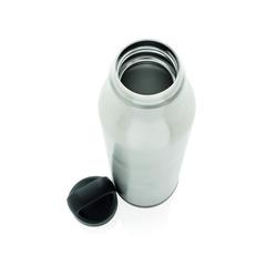 Vue Bouteille isotherme étanche avec finition liège de couleur gris| Krokrodeal