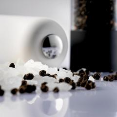 Vue Set sel et poivre électrique de couleur blanc| Krokrodeal