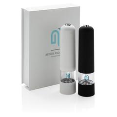 Vue Set sel et poivre électrique de couleur blanc| Krokrodeal
