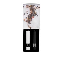 Vue Set sel et poivre électrique de couleur blanc| Krokrodeal