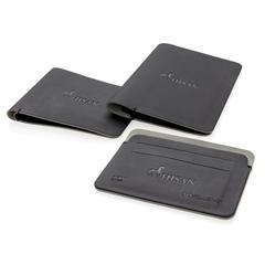 Vue Porte-cartes anti RFID Québec de couleur gris| Krokrodeal