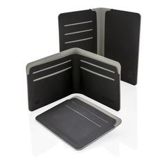 Vue Porte-cartes anti RFID Québec de couleur gris| Krokrodeal