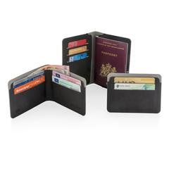 Vue Porte-cartes anti RFID Québec de couleur gris| Krokrodeal