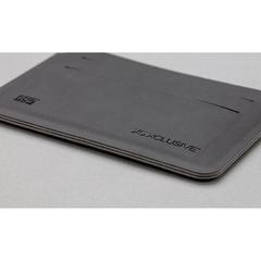 Vue Porte-cartes anti RFID Québec de couleur gris| Krokrodeal