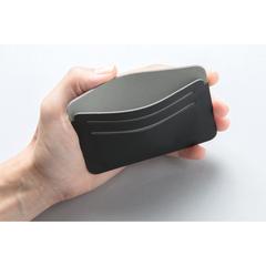 Vue Porte-cartes anti RFID Québec de couleur gris| Krokrodeal