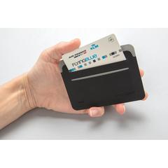 Vue Porte-cartes anti RFID Québec de couleur gris| Krokrodeal